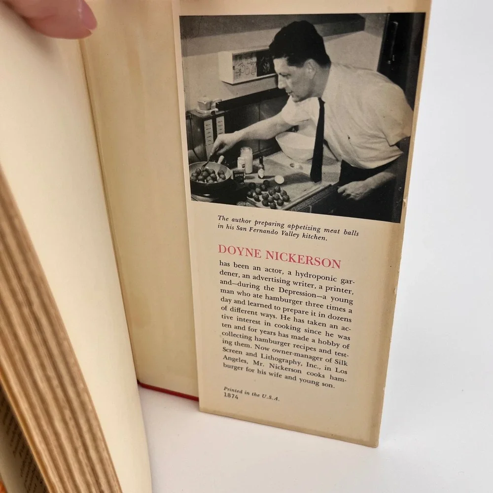 365 Ways to Cook Hamburger Doyne Nickerson Vintage 1960 Hardcover Cookbook
